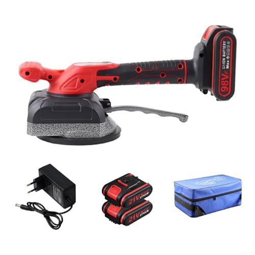 Machine à carrelage vibrante 21V, Machine à carreler Rechargeable à 5 vitesses, Manuel Machine...