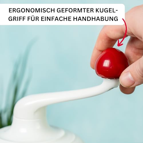 Westmark Handrührgerät, Ohne Strom, Füllvolumen: 1 l, Kunststoff, Rührblitz, Transparent/Weiß/Rot, 30702260