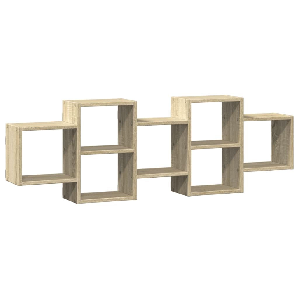 vidaXL Étagère Murale chêne Sonoma 129x18x42 cm Bois d'ingénierie