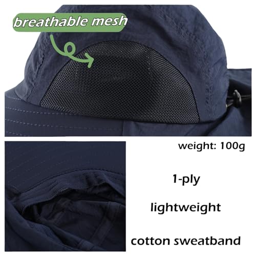 Sombrero de ala ancha con protección solar para hombre y mujer miniatura 4