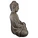 Design Toscano Meditative Asian Decor Grand Temple Indoor/Outdoor Garden Statue, Medium, 25 inches tall, Cast Stone Resin, Dark Stone Finish