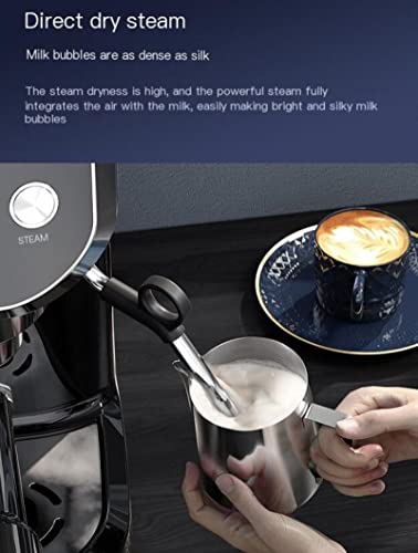 Generic Macchina da caffè semiautomatica 15bar Macchina per caffè espresso 3 in 1 Macchina per macinare il latte… - immagine 3