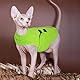 PUZAUKAL Hundepullover Fleece Weste Hundemäntel Winter Warmer Hundeweste für Kleine Hunde Weicher Fleece Hundejacke mit Geschirr Pullover für Mittel Großen Hund Katze-Grün(XL)