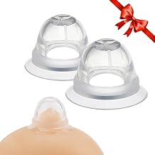 Nipple Corrector for Inverted, Flat and Shy Nipple, Can be Used for Breastfeeding or Women, Softly Wear Day and Night1 Pair with Travel Case