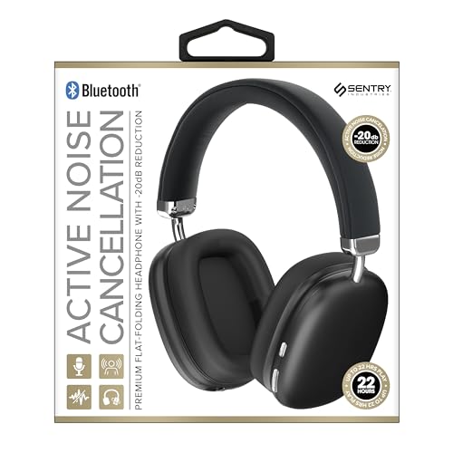 SENTRY BT Pro Sq Headset W/Active Noise Canceling Black