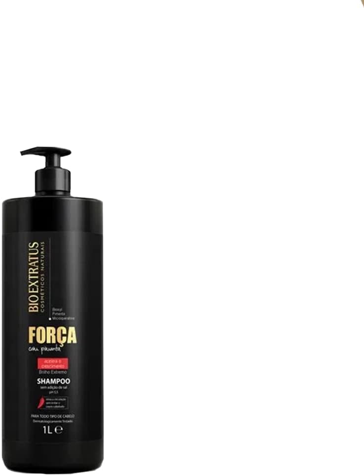 Bio Extratus Linha Forca com Pimenta (Forca e Crescimento) Shampoo 1000 Ml Pepper Strength (Strength And Growth) Collection - Shampoo 33.81 Fl Oz