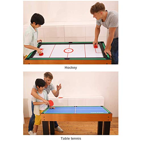 Kickertisch, Kombinationsspieltisch 8 in 1, einschließlich Tischfußball/Billard/Hockey/Tischtennis/Backgammon/Schach/Shuffleboard/Bowling – Bild 4