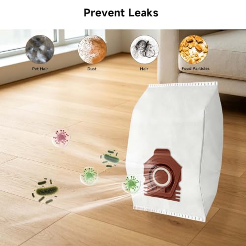 Image of WAIKAS Dust Bags for Miele Robot Vacuum Cleaner (Guard S1 /L1 & M1), 16-Pack