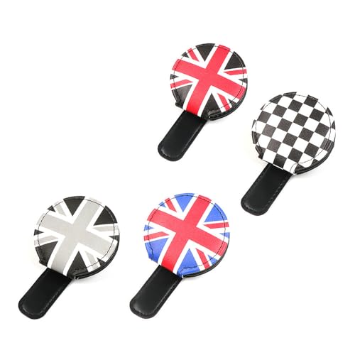 Heinmo Universal Car Glasses Holder Sun Visor Clip Sunglasses License Bill Clip Holder Hanger Organizer for Cooper F55 F56 F60 R55 R56 R60 Hatchback Countryman Clubman Paceman (Grey Jack)