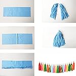 35 PCS Green Orange Gold Mylar Tassel Garland Tissue Paper Tassels Banner DIY Kit Baby Shower Fiesta Bachelorette Party Decorations - Image 5