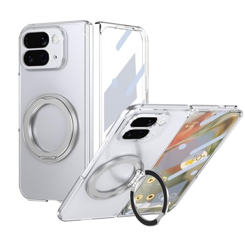Coque Google Pixel 10 Pro Fold transparente avec anneau et protection ecran intégrée