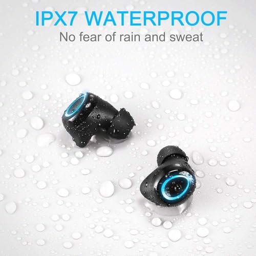 Image of Ordtop Wireless Earbuds, 140Hrs Playtime Ear Buds 2026 New Bluetooth 5.3 Headphones 6D Stereo Bass with ENC Clear Call, IPX7 Waterproof Earphones for Sports /Working, in Ear Headphones for Android /iOS