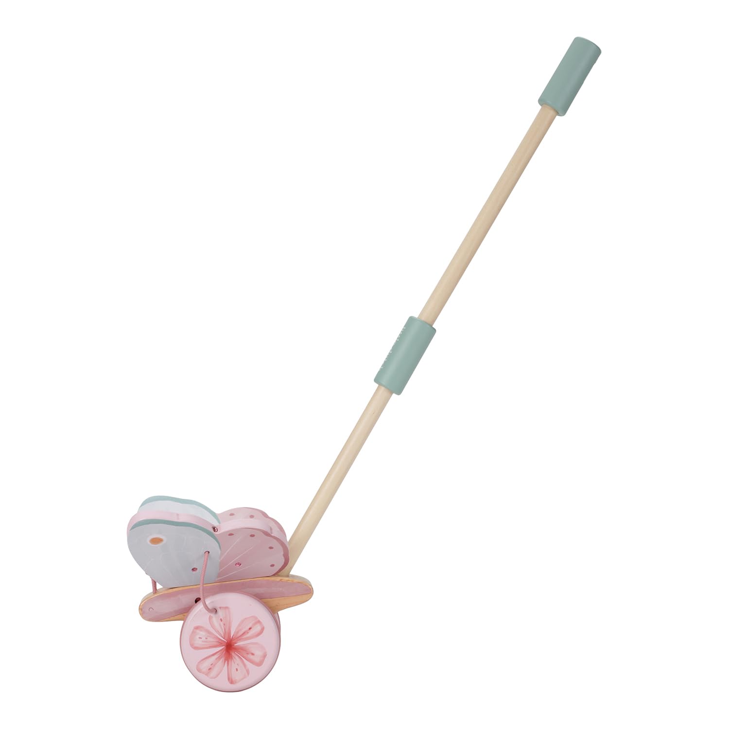 Little Dutch 7343 Animal à pousser papillon en bois FSC – Fairy Garden Rose