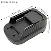 Battery Adapter for Makita to Bosch 18V Lithium-Ion Cordless Tool, Convert Makita 18V LXT Lithium-Ion Batteries BL1830 BL1840 BL1850 BL1860 to Bosch Li-ion Battery Converter BAT609 BAT612 BAT618