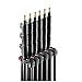 Manfrotto 1004BAC 144-Inch Air Cushioned Aluminum Master Light Stand with 4 Sections and 3 Risers, 3-Pack (Black)