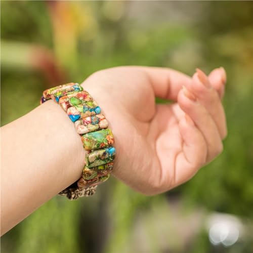 Bracelet en jaspe impérial pour iWatch, une idée cadeau artisanale unique - 6
