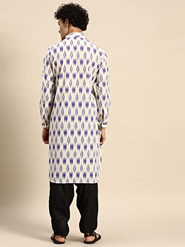 Image of Rajubhai Hargovindas Men's Festive Cotton Pathani Kurta