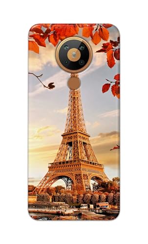 Image of Printed Hard Back Cover for Nokia 5.3 Back Cover (Eiffel Tower -K1) -190724(DP)