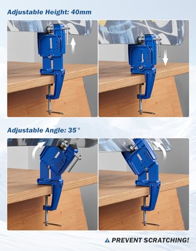 image for JOYTUTUS Ski and Snowboard Vises 3 Pieces Set for Tuning, Edges and Wa