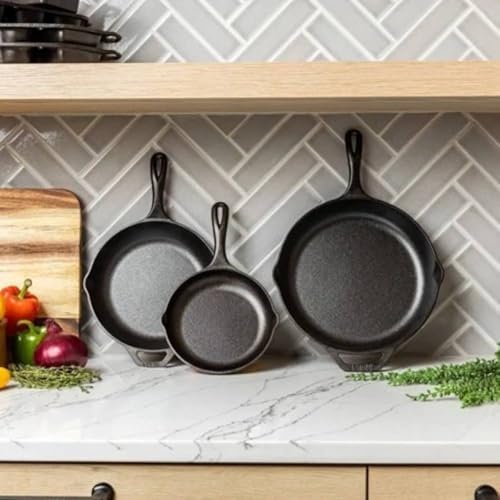 Lodge Chef Collection 3pc Set (8”, 10", & 12" Skillet) - Thumbnail 2