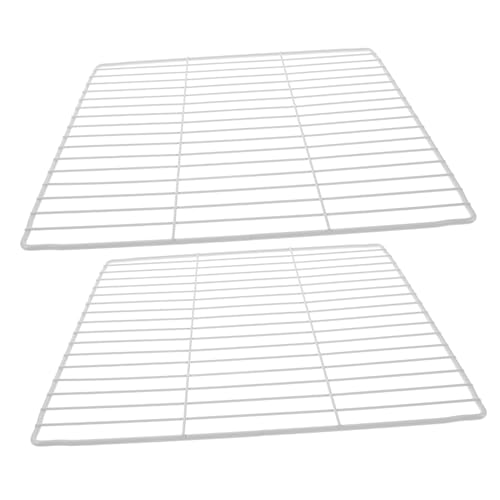 Homoyoyo 2 Piezas Divisores de Estantes Metálicos para Congelador Organizador de Almacenamiento con Malla Separadores Resistentes para Refrigeradores y Congeladores Profundos Blanco