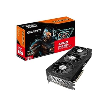 Gigabyte Placa gráfica GV-R77XTGAMING OC-12GD Radeon RX 7700 Gaming OC 12G, 3x ventiladores WINDFORCE 12GB 128-bit GDDR6, placa de vídeo