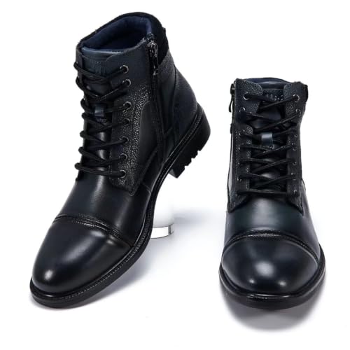 Image of Arkbird Mens Chelsea Boots, Stylish and Comfort Leather Chukka Ankle Boots with Zipper