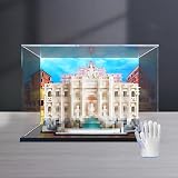 Vitrina acrílica compatible con L-E*G-O 21062 Wishing Well – Caja transparente a prueba de polvo de 3 mm (modelo no incluido) (E)