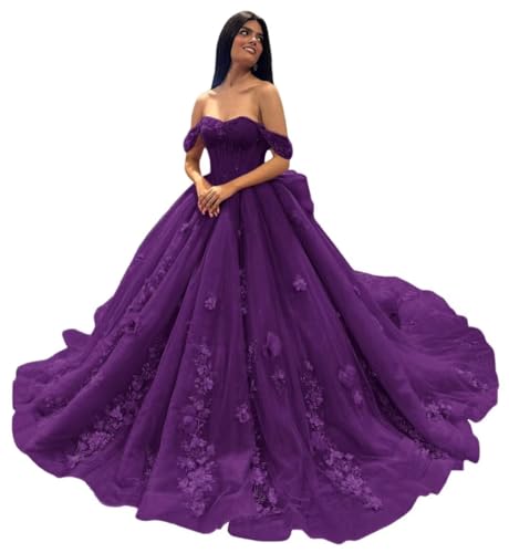 Ftupza Beaded Quinceanera Dress Plum Off Shoulder Ball Gown 20