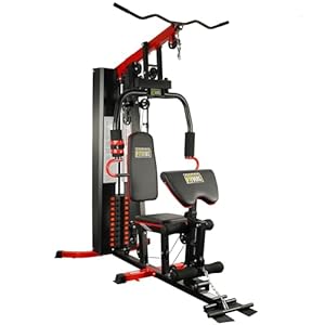 Home Gym, Workout Equipment with Leg Press, Exercise Equipment for Home with Pulley System, Home Gym Equipment for Full Body Strength Training, Preacher Curl and Leg