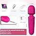 KINGWAND Handheld Personal Mini Massager Tool– Waterproof, USB Rechargeable, 10 Vibration - Perfect on Back Legs Hand Pains and Sports Recovery(Rose red)