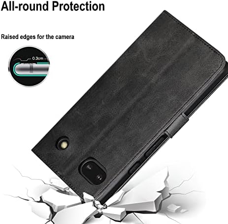 Cresee for Google Pixel 6a Case (2022) Wallet Flip Cover [RFID Blocking] [3 Card Slots 1 Money Pocket] [Magnetic Closure] [Stand Kickstand] PU Leather Shockproof Phone Case for Pixel 6A, Black