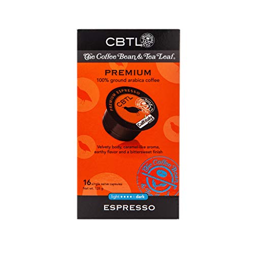 The Coffee Bean & Tea Leaf, Single Origin Premium Espresso Capsules For Caffitaly Brewers, 16-Count Pods #TOP1