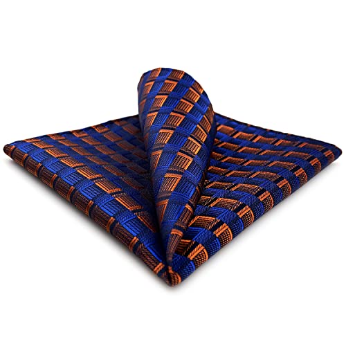 S&W SHLAX&WING Gravatas masculinas de cobre azul combinando apenas com lenço de bolso