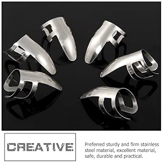 SUPVOX 6Pcs Médiators pour Guitare en Acier 6Pcs Médiators Réglables pour Guitare Banjos Et Autres Instruments - Les Beatles, Paul McCartney, John Lennon, RIngo Starr, George Harrison SUPVOX 6Pcs Médiators pour Guitare en Acier 6Pcs Médiators Réglables pour Guitare Banjos Et Autres Instruments – Image 5