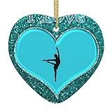 I Love Gymnastics Weihnachtsbaum Keramik Aufhängung Weihnachten Keramik Liebe Anhänger Weihnachten Keramik Dekorationen