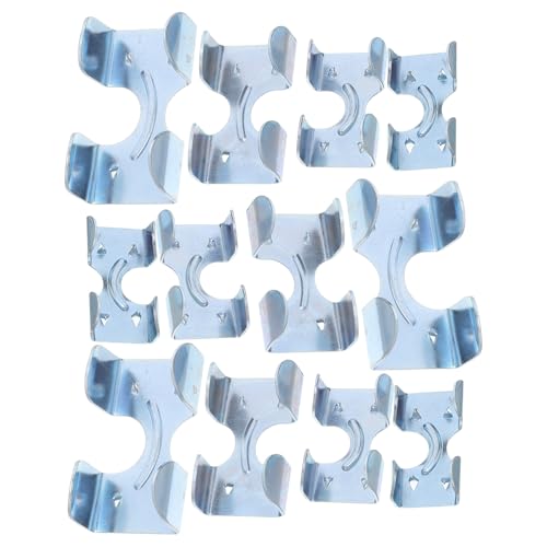 FUNOMOCYA 16 Morsetti per Fune Doppia in Metallo Zincato, Clip per Cavi da 8-16 Mm, Set da 16 Pezzi Finitura Resistente alle Intemperie, per Sollevamento e Fissaggio Carichi