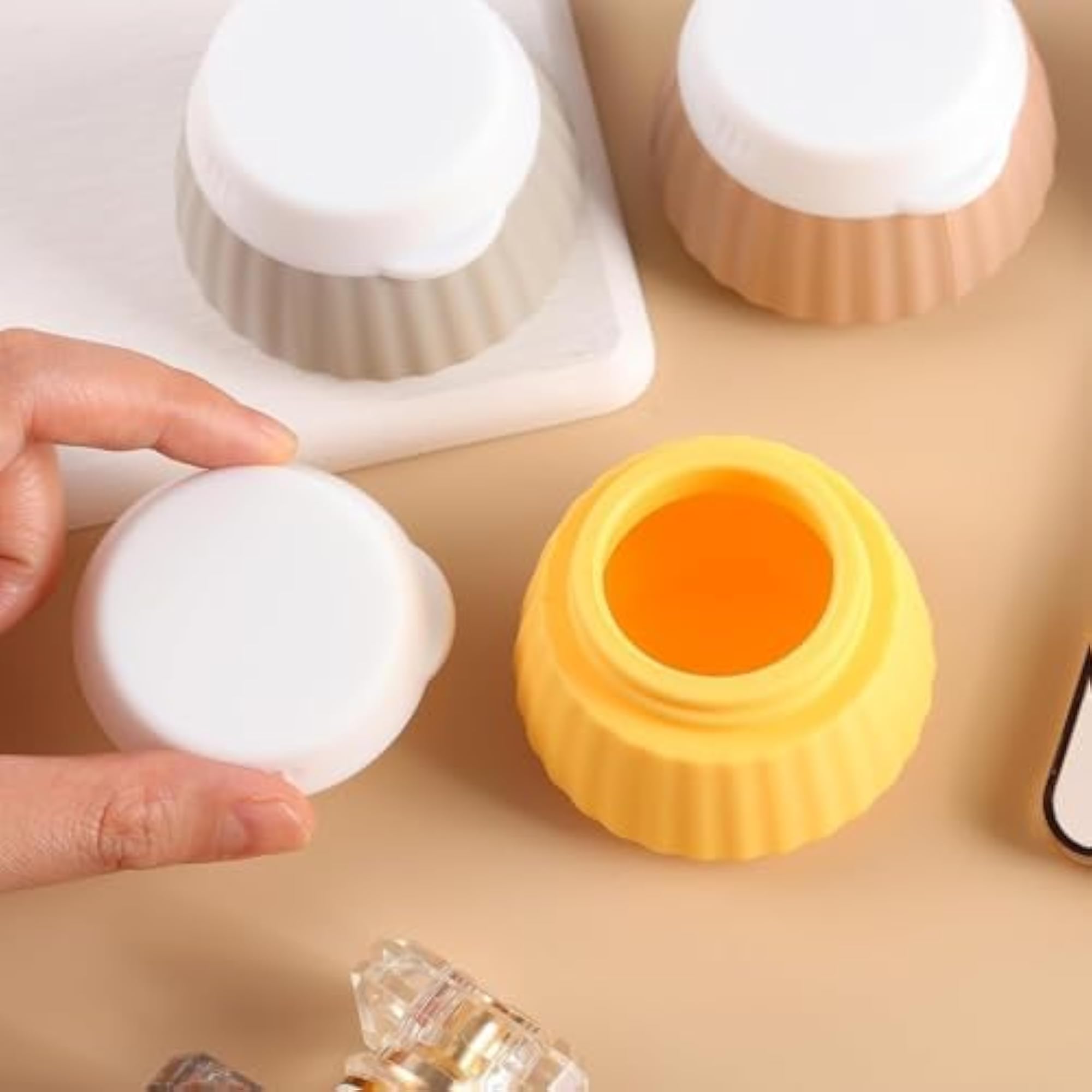 Travel Containers 40ml Cream Jars Set, Leak Proof BPA Free