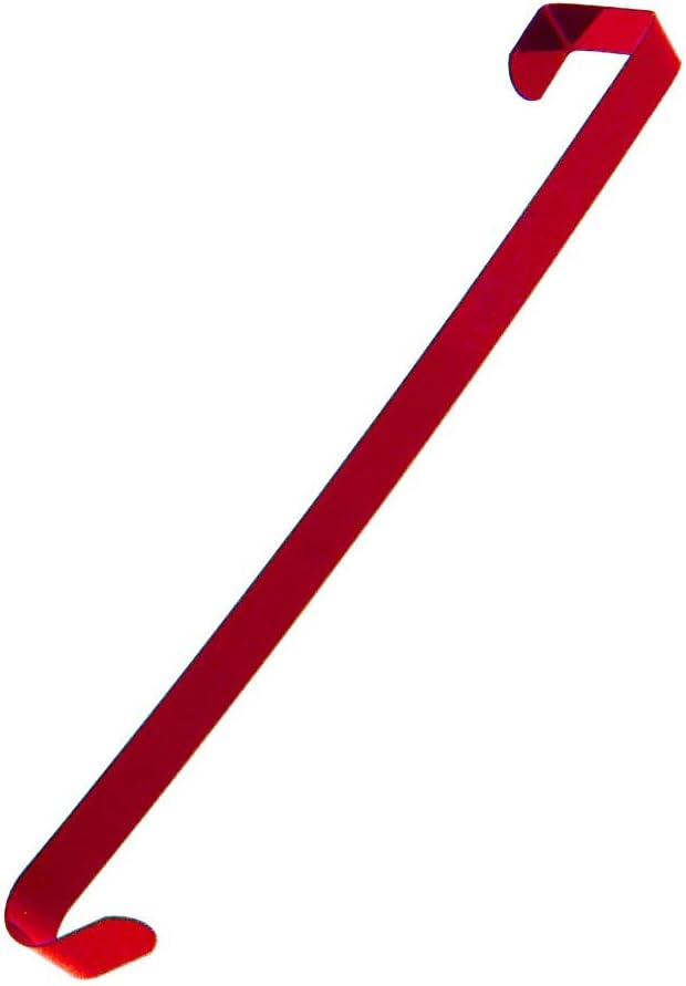 14 Christmas House Red Tone Metal Over the Door Wreath Hanger (Pack of 2)