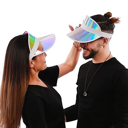 3 Pack Sun Visor Hats Women Men Colored Plastic Bingo Visors Hat Colorful Adjustable Sports Golf Beach Tennis Caps Sunhat #TOP1