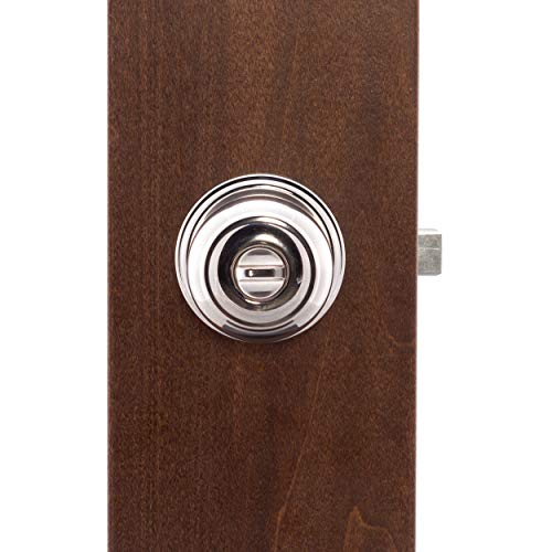 Copper Creek Ck2030Ps Colonial Door Knob, Privacy Function, 1 Pack, Polished Stainless #TOP3