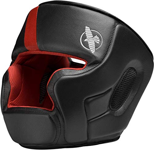 Hayabusa T3 Adjustable MMA Headgear - Black Red, Medium