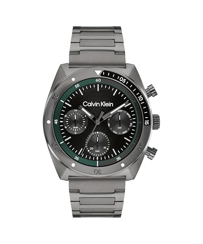 Image of Calvin Klein Ck Flex Qtz Multifunction Tonneau Dial Men's Watch
