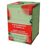 Taylors of Harrogate Strawberry & Vanilla Green Tea, 20 Count (Pack of 1)
