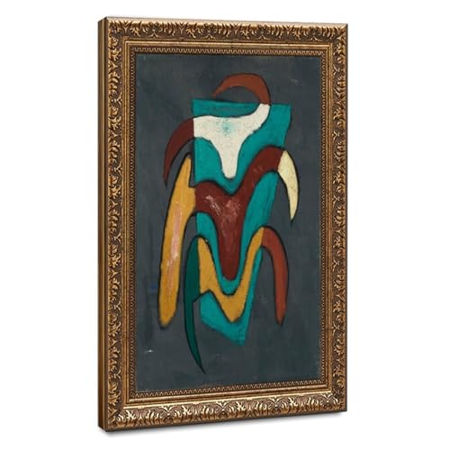 Louis Schanker Impressions sur toile Trois formes cadre déco salon 41x61 cm