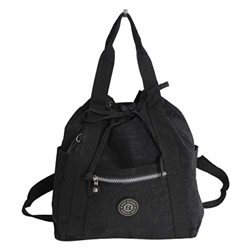 Bag Street - präsentiert von ZMOKA BGS-RUCKS-2247-BK - Bolso mochila para mujer Negro Negro talla única