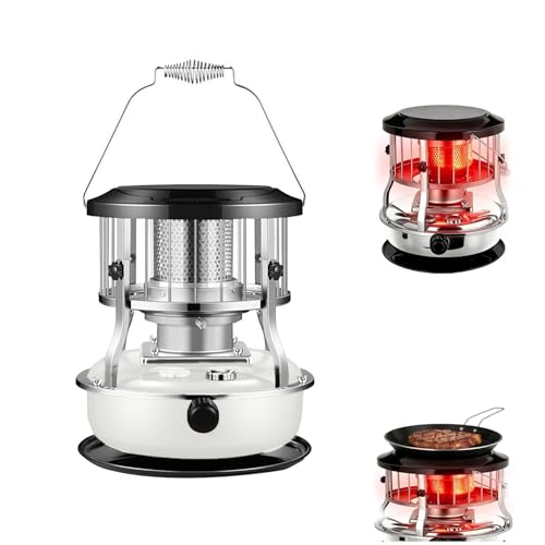 Tragbarer Kerosin- Heizofen- 9000 BTU Heizstrahler mit 4, 5 l Tank für den Innen- und Außenbereich, ideal für Camping und Notheizung