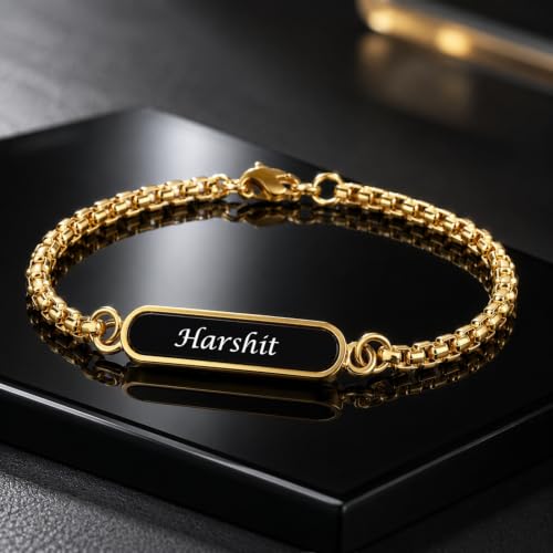 Image of Oblivion Bracelet for Men - Personalized Rakhi Bracelet, Engrave Name or Message for Special Occasion Raksha Bandhan for Brothers, Customized Stylish Adjustable Wrist Accessory