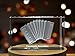 Chromatic Accordion 3D Engraved Crystal 3D Engraved Crystal Keepsake/Gift/Decor/Collectible/Souvenir (X-Large)