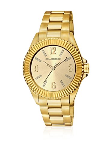 Montre quartz Pyramid 40 mm Custo boîtier acier et cadran relief géométrique